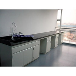 Floor mounted steel counter